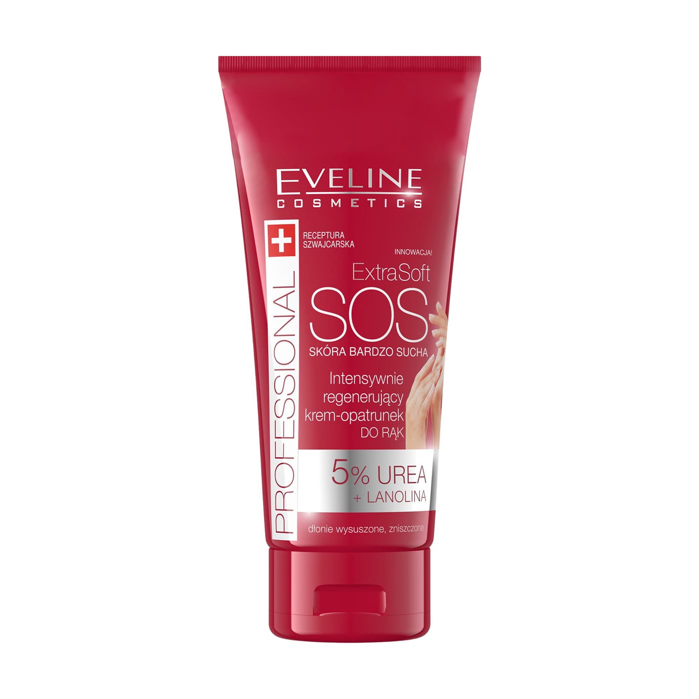 Інтенсивний живильний крем для рук Eveline Cosmetics Professional Extra Soft SOS для дуже сухої шкіри, 100 мл