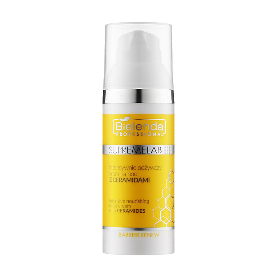 Інтенсивний живильний нічний крем для обличчя Bielenda Professional Supremelab Barrier Renew Night Cream з церамідами, 50 мл